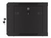 Lanberg Szafa wisząca 19 cali 6U 600x450 drzwi perforowane (flat pack) czarna